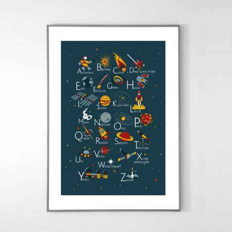 Alphabet Poster | Space (EN)