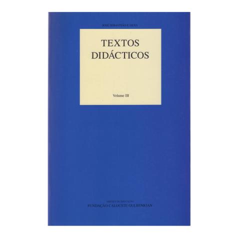 Textos Didáticos, Vol III