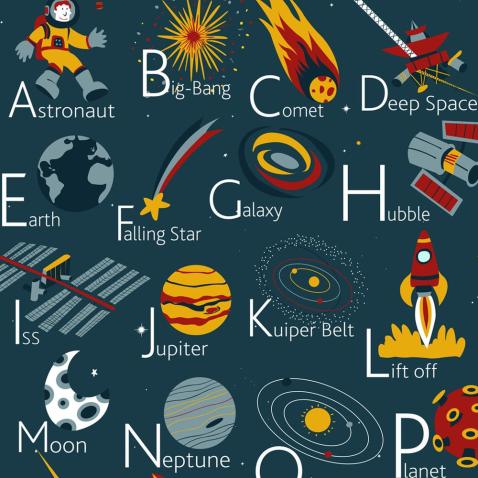Alphabet Poster | Space (EN)