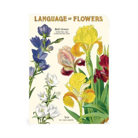 Mini caderno Cavallini 10x14cm c/3 Language of Flors