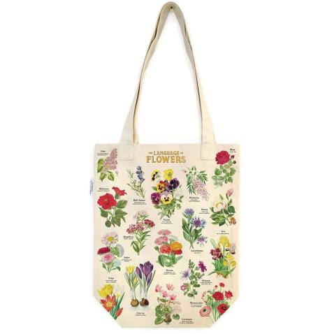 Tote Bag Cavallini 33x40.5cm Language of Flowers