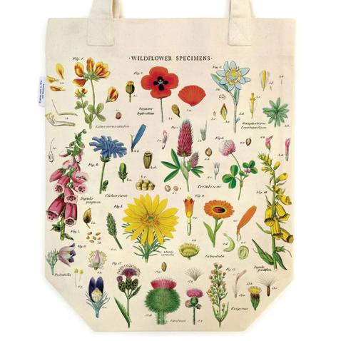 Tote Bag Cavallini 33x40.5cm Wildflowers