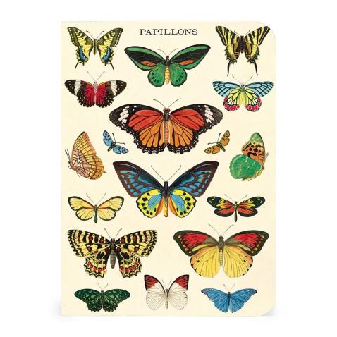 Mini caderno Cavallini 10x14cm c/3 Butterflies