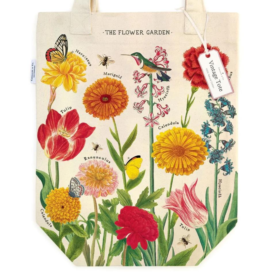 Tote Bag Cavallini 33x40.5cm Flower Garden