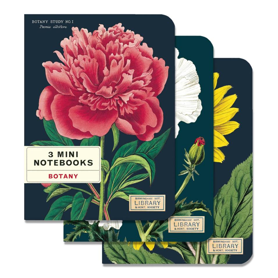 Mini caderno Cavallini 10x14cm c/3 Botany