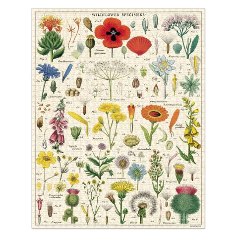 Puzzle Cavallini 1000 pçs 55X70cm Wildflowers