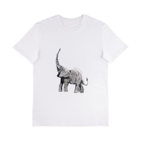 T-shirt organica Adulto | Elefante-africano-da-sa