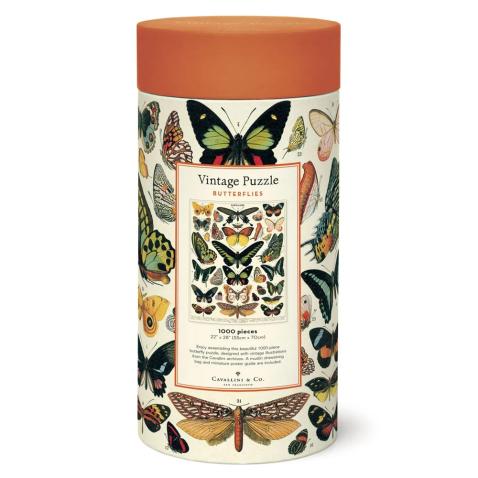 Puzzle Cavallini 1000 pçs 55X70cm Butterflies