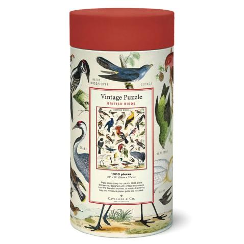 Puzzle Cavallini 1000 pçs 55X70cm British Birds