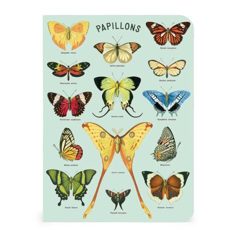 Mini caderno Cavallini 10x14cm c/3 Butterflies