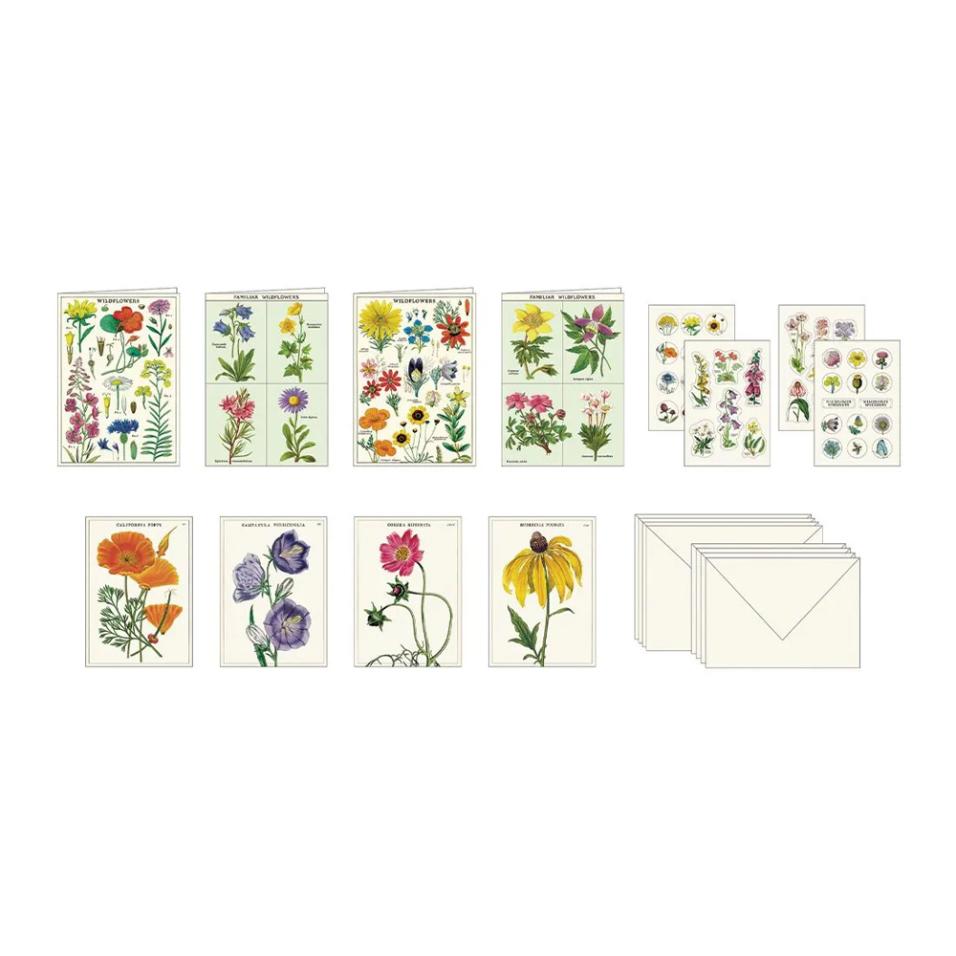 Set papelaria Cavallini Wildflowers