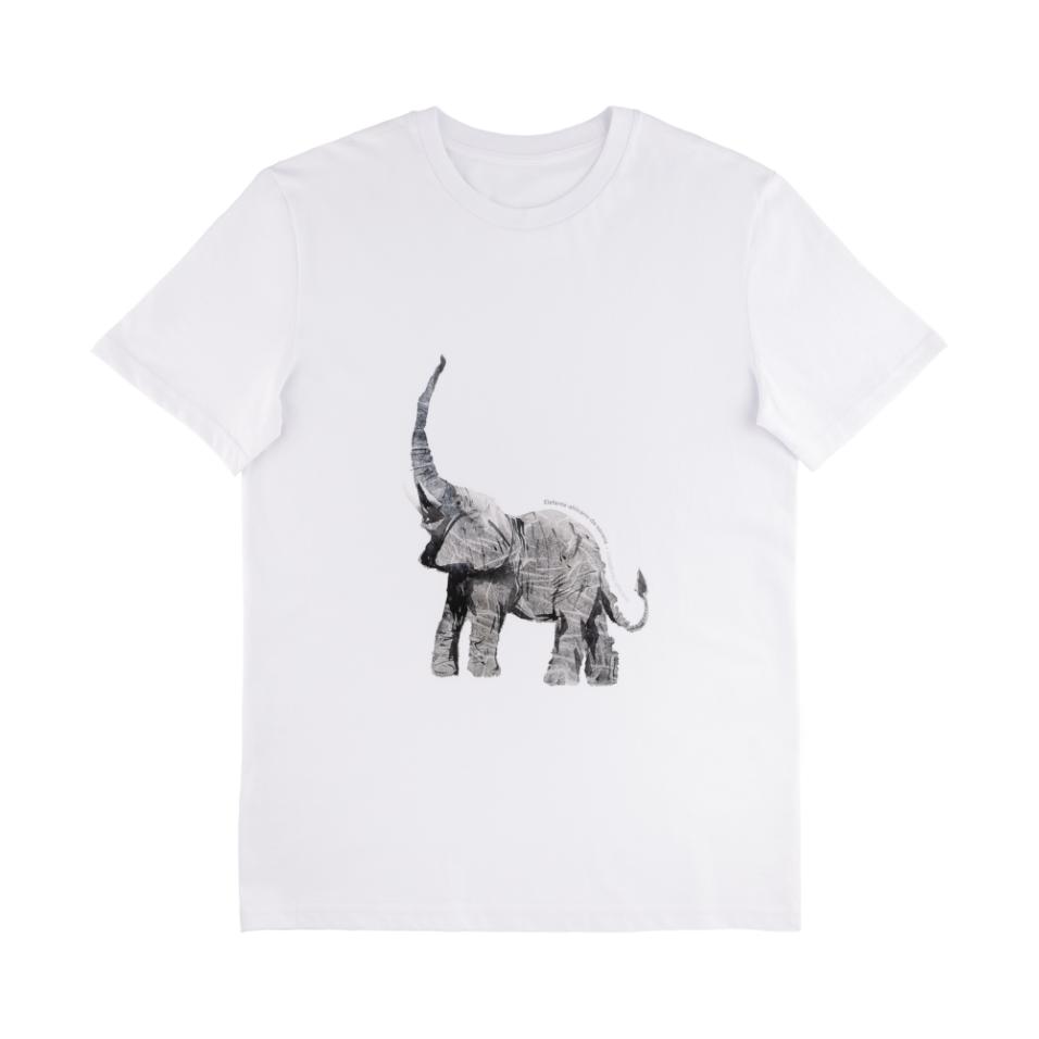 T-shirt organica Adulto | Elefante-africano-da-sa