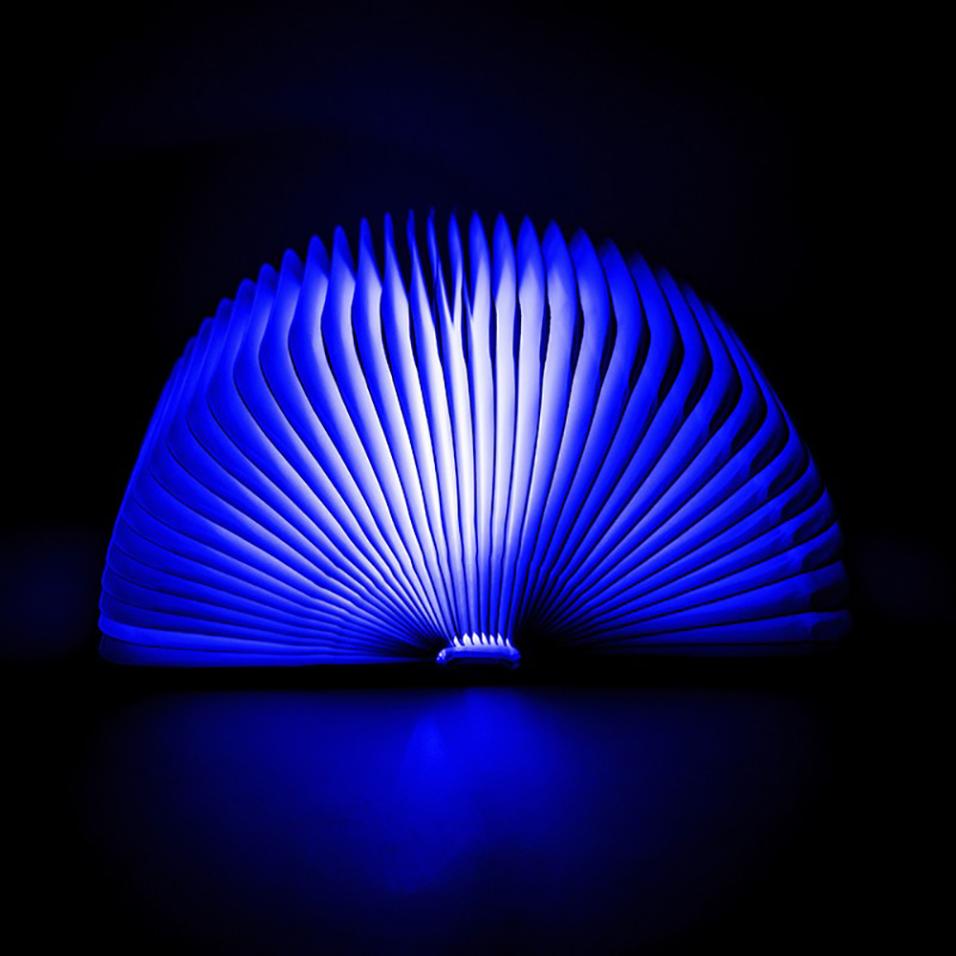 Candeeiro “Livro” HALO de Madeira - 4 cores LED