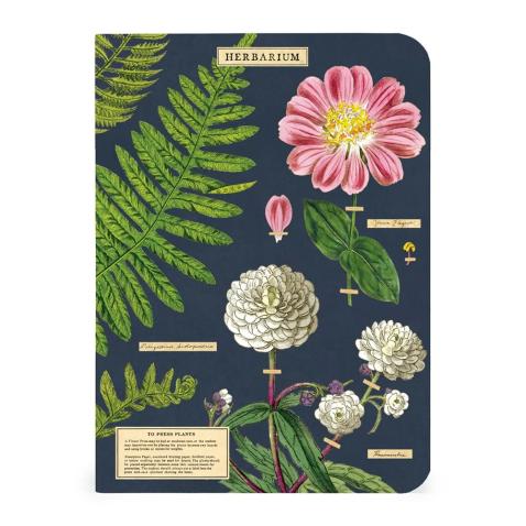 Mini caderno Cavallini 10x14cm c/3 Herbarium
