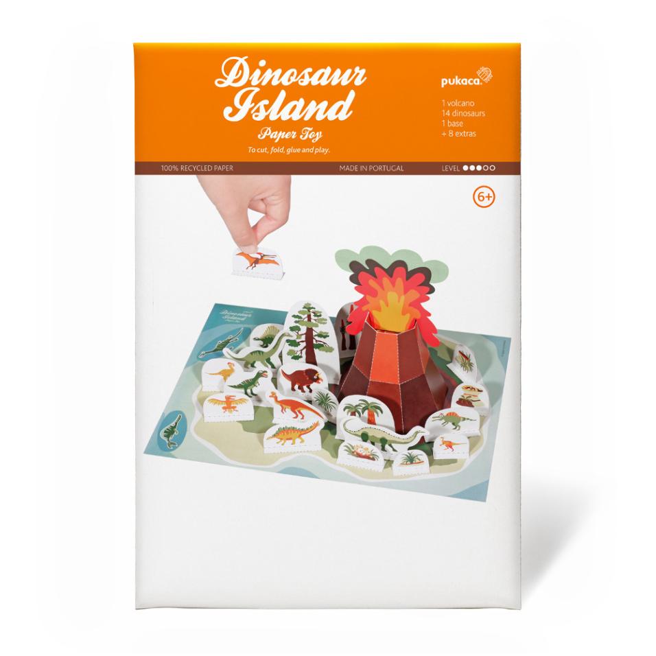 Dinosaur Island Paper Toy