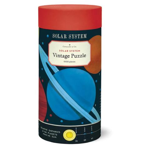 Puzzle Cavallini 1000 pçs 55X70cm Solar System