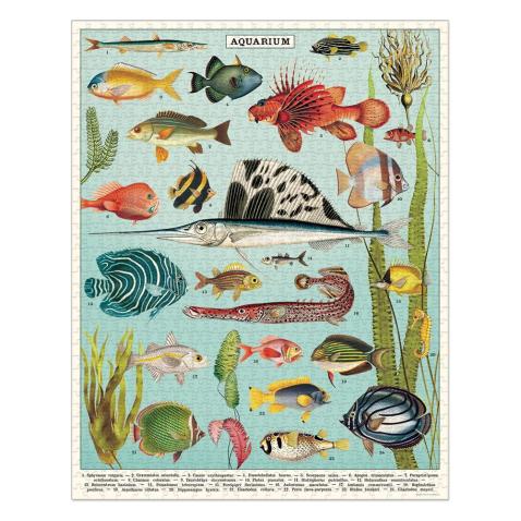 Puzzle Cavallini 1000 pçs 55X70cm Aquarium