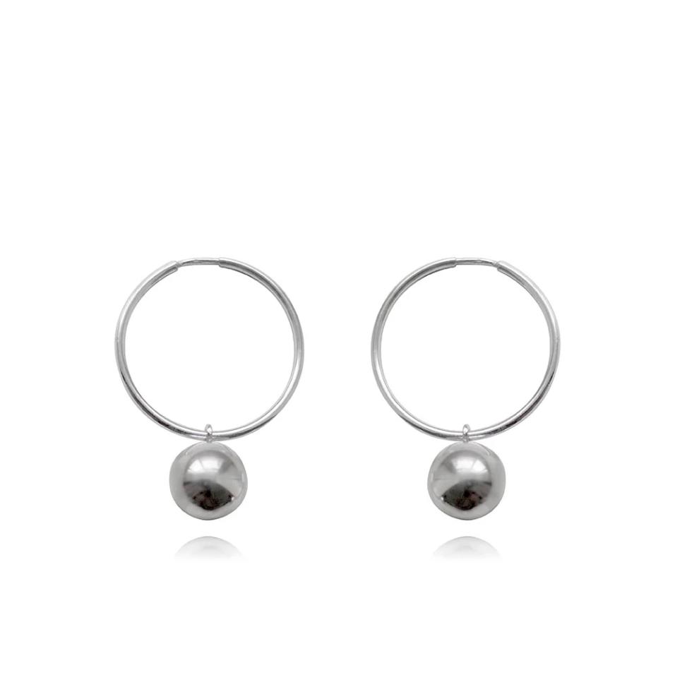 Bárbara Silver Hoops | MJ.BAR.004.BR32