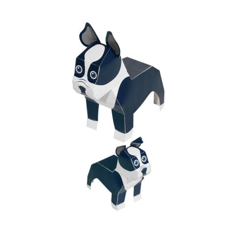 Paper Toys | Maxi Boston Terrier