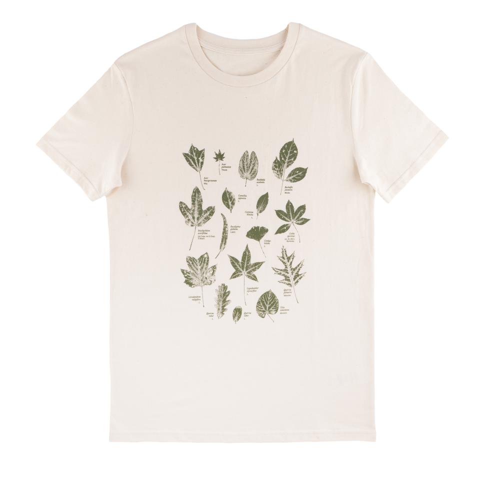 T-shirt organic folhas | Cru