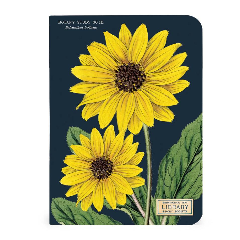 Mini caderno Cavallini 10x14cm c/3 Botany