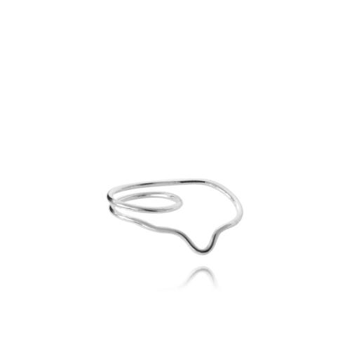 Ella Silver Ring double U | MJ.ELL.013.RG00