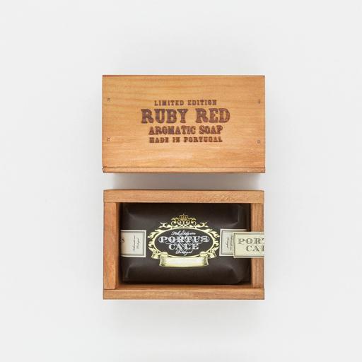 Sabonete Ruby Red em caixa de madeira